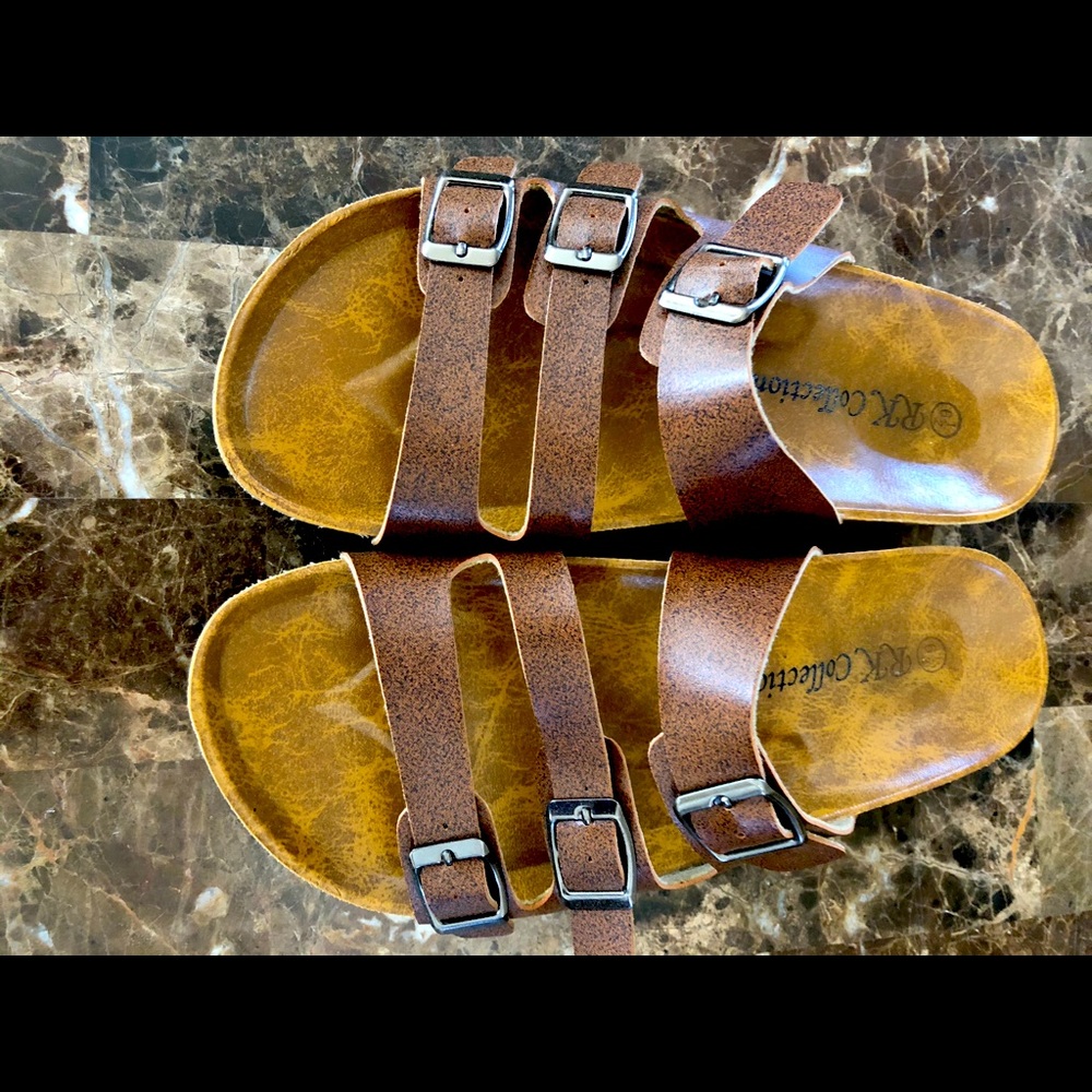 RK Collection Three Strap Sandals
